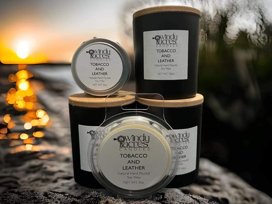 Tobacco and Leather - Soy Home Fragrance Products